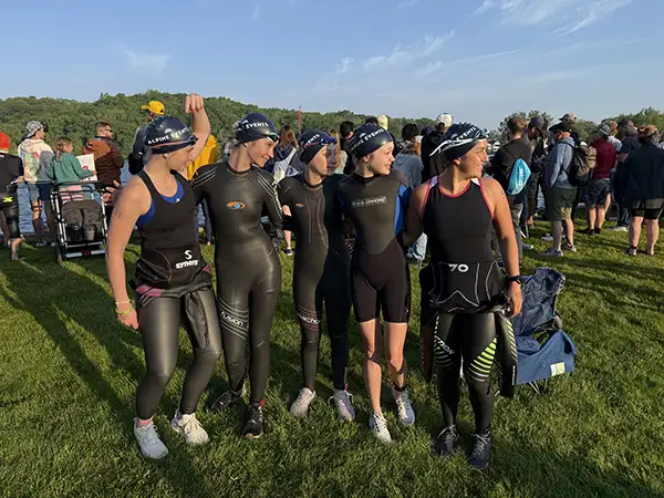 Grand Rapids Triathlon Finish Tent Rental Swim Caps