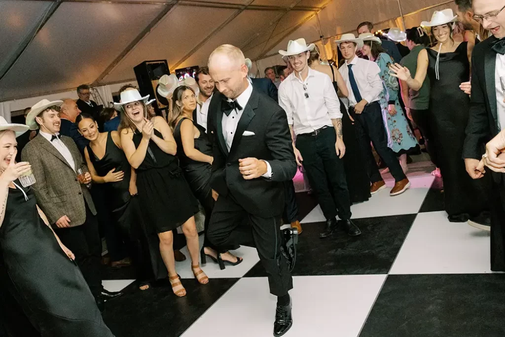 Ann Arbor Black and White Checker Board Dance Floor Felt Mansion